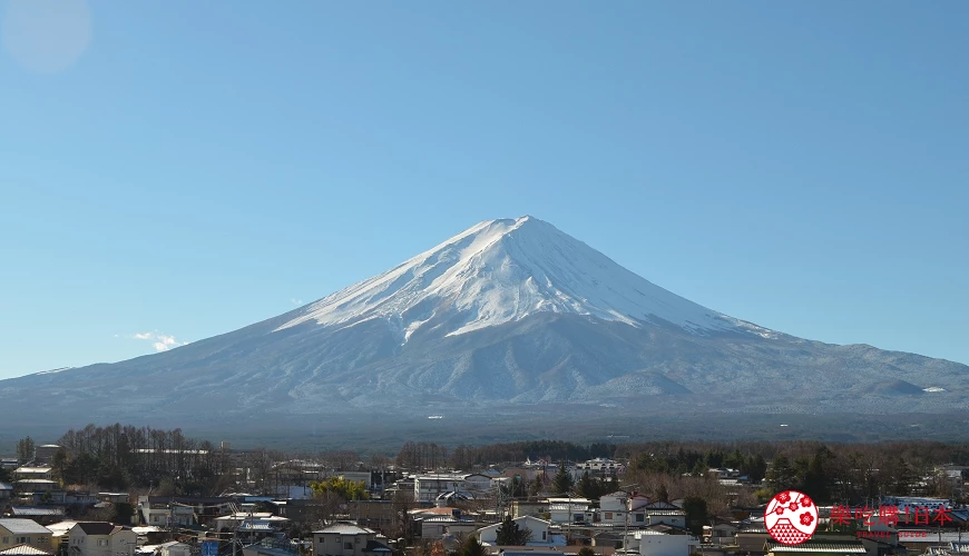 晴空下的富士山頭