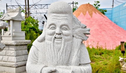 額頭很長的福祿壽