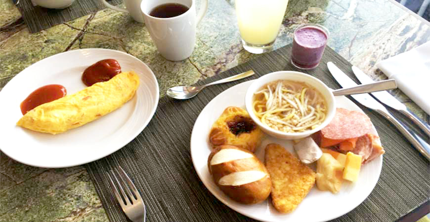 旅館飯店早餐示意圖
