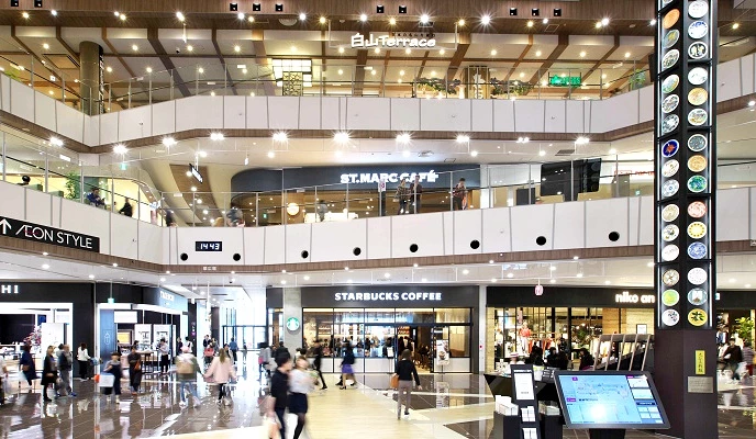 購物中心內有許多商店