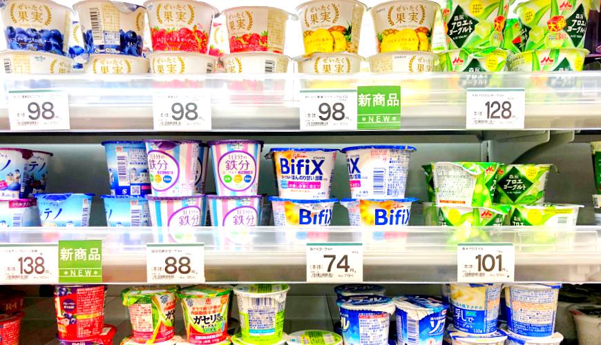 日本便利商店、超市優格照片