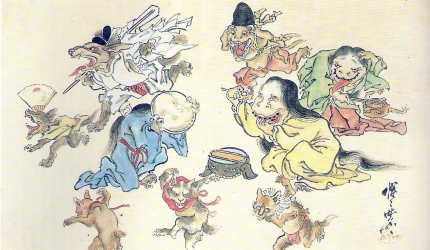 你不學永遠不知道的日本四字熟語《數字篇》的「百鬼夜行」形象圖