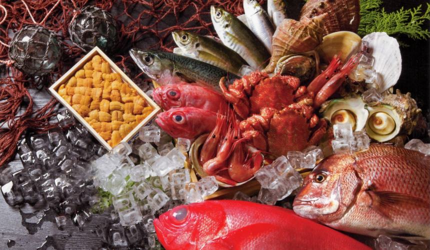 日本拉麵店菜單「魚介」形象圖