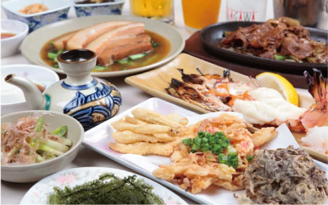 「Dotonbori Seafood Restaurant」近牧志車站，沖繩麵、塔可飯都必吃 的縮圖