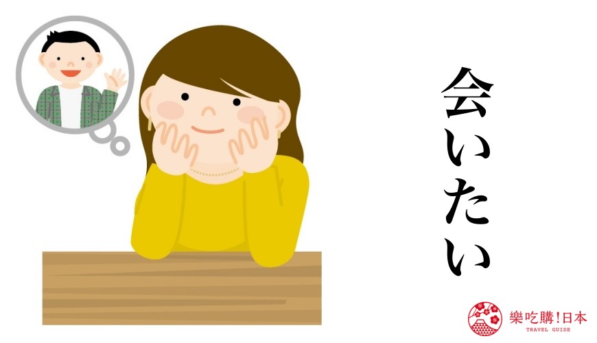 日語我愛你「会いたい」使用場合示意圖