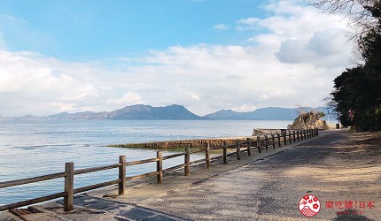 廣島竹原市景點推薦大久野島兔子島上的海景