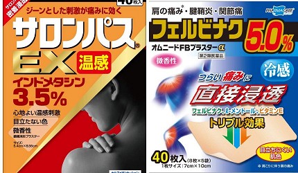 痠痛貼布日本推薦推介鎮痛成分熱敷原理說明產品外包裝