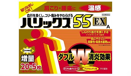 痠痛貼布日本推薦推介鎮痛成分熱敷原理獅王Halix55EX溫感A