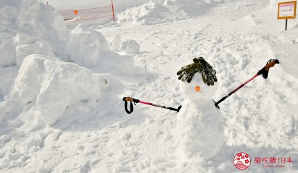 雫石滑雪場山景雪道與玩雪活動畫面