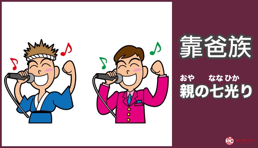 「靠爸族」的日文二親の七光り
