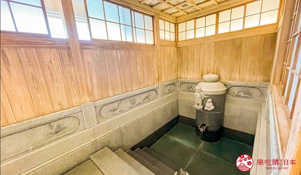 愛媛縣松山市道後溫泉別館 飛鳥乃湯泉仿造皇室專用浴室的湯屋