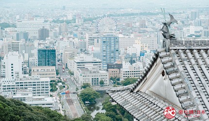 愛媛縣松山市松山城的外觀