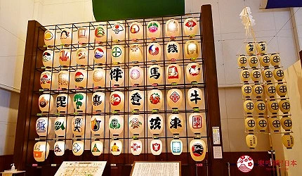 秋田市民民俗藝能傳承館的燈飾展示