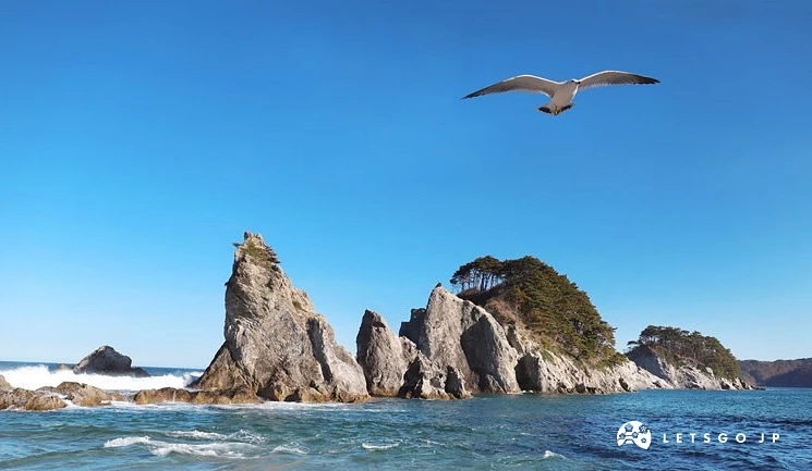 淨土之濱海岸岩石與海的風景