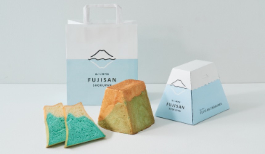 富士山造型吐司 FUJISAN SHOKUPAN,藍白斷面設計吸睛