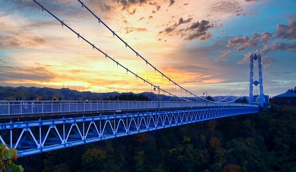 龍神大吊橋與夕陽景色