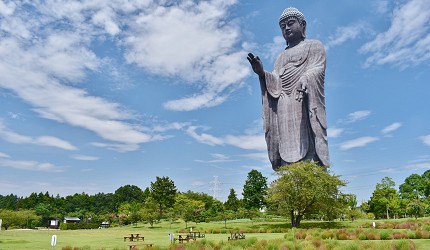 牛久大佛正面側面