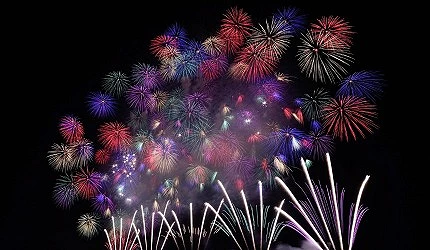 夜空中有煙火