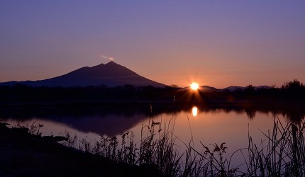 筑波山夕陽