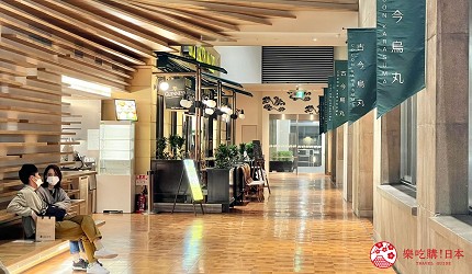 京都自由行推薦新景點複合式商城COCON KARASUMA 古今烏丸店內一景