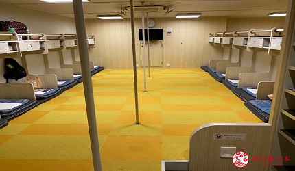 東京離島景點必去「小笠原群島」的小笠原丸號遊輪的二等艙