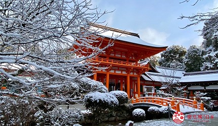 日本關西京都雪景景點推介推薦日本冬天景點冬季必去京都下雪點燈打卡金閣寺清水寺貴船神社寶泉院三千院實光院上賀茂神社東福寺嵐山妙滿寺雪之庭介紹文章樓門圖