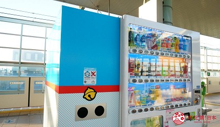 東京近郊川崎小田急線登戶站的販賣機垃圾桶