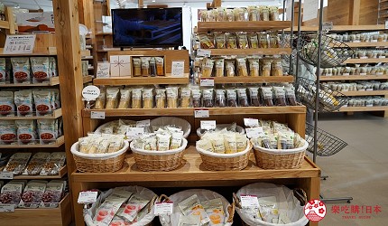 倉敷MUJI無印良品販售年輪蛋糕等伴手禮零食，適合自由行旅客選購