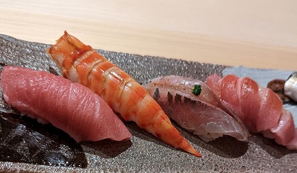 東京無菜單 OMAKASE 壽司「壽司繁」壽司示意圖
