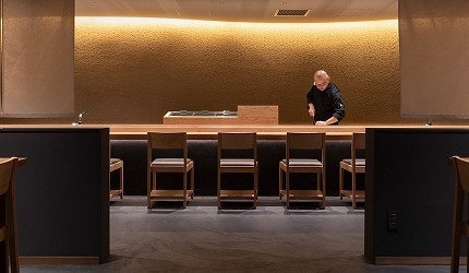 東京無菜單 OMAKASE 壽司「GINZA SUSHI BANYA KAI」吧台座位示意圖