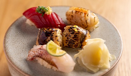 東京無菜單 OMAKASE 壽司「GINZA SUSHI BANYA KAI」壽司示意圖