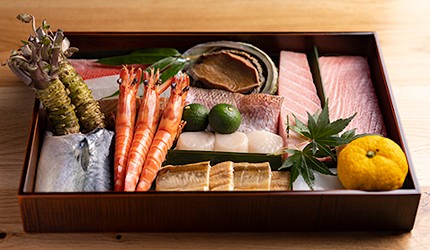 東京無菜單 OMAKASE 壽司食材示意圖