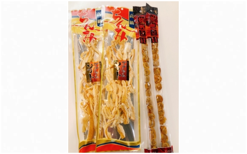 魷魚絲及乾燥帆立貝