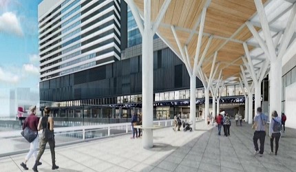 東京澀谷再開發計畫Shibuya Sakura Stage周遭設計自由通路步道示意圖之三