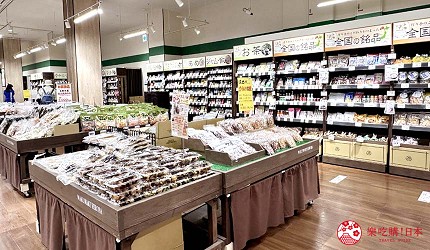 永旺夢樂城高松 AEON超市在地伴手禮專區乾貨、調味料豐富