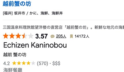 越前蟹餐廳推薦福井美食推薦福井美食餐廳推介福井必吃美食福井必食餐廳三方五湖美食介紹三方五湖山頂公園若狹牛燒肉河豚伏爾加飯介紹文章三國港美食-越前蟹】越前蟹專門店「越前蟹之坊」圖