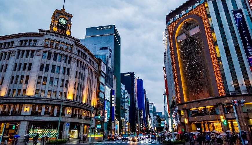 銀座大樓商圈街道