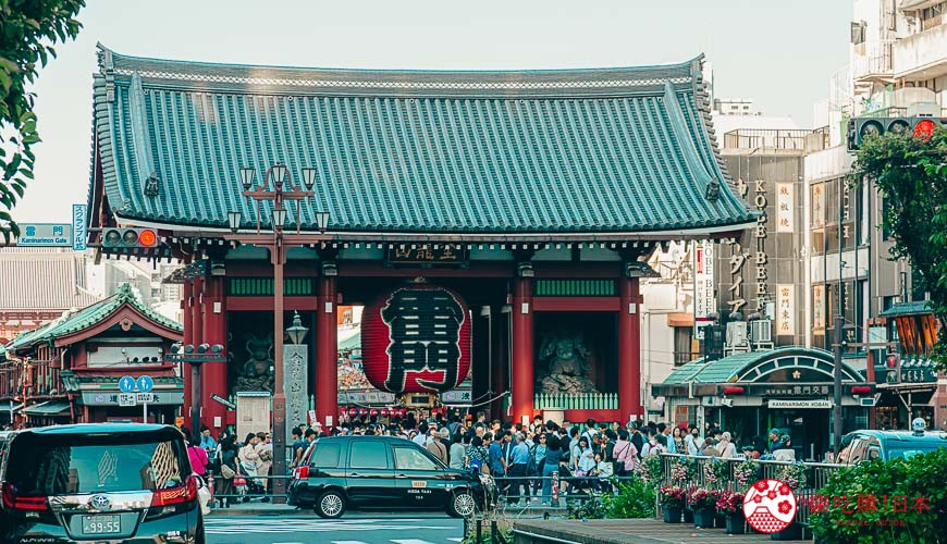 日本東京台東區淺草寺雷門照片