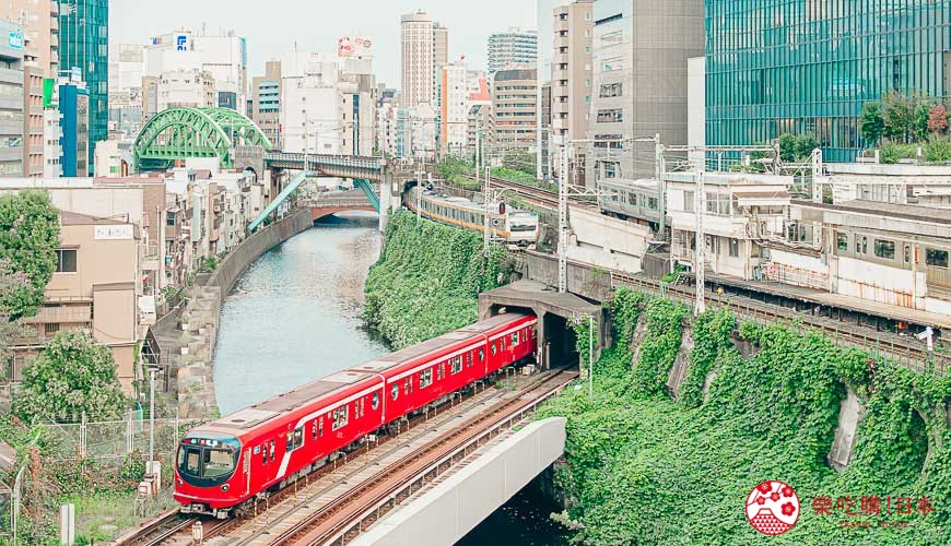 日本東京文京區御茶之水聖橋鐵道景色