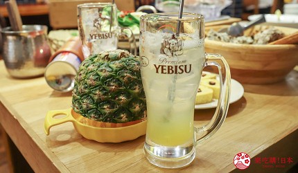 海鮮居酒屋「海風土」的飲品現榨鳳梨沙瓦