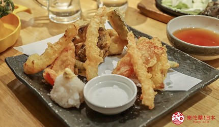 海鮮居酒屋「海風土」的料理季節蔬菜天婦羅拼盤