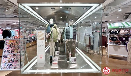 東京池袋東武百貨店的店家「UNIQLO」展示櫥窗