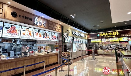 永旺夢樂城大阪巨蛋城美食街寬敞