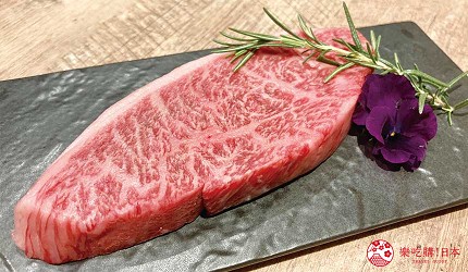 神戶牛推薦餐廳神戶三宮車站附近神戶牛推介柴火燒神戶牛牛排介紹文章⽜排套餐使用少見的臀心肉圖