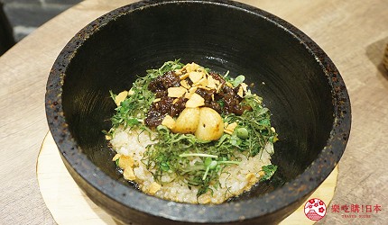 神戶牛推薦餐廳神戶三宮車站附近神戶牛推介柴火燒神戶牛牛排介紹文章神戶牛筋蒜香石鍋拌飯圖