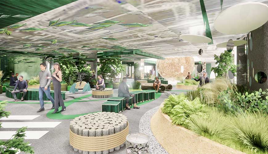 前衛現代建築商場「HARAKADO」
