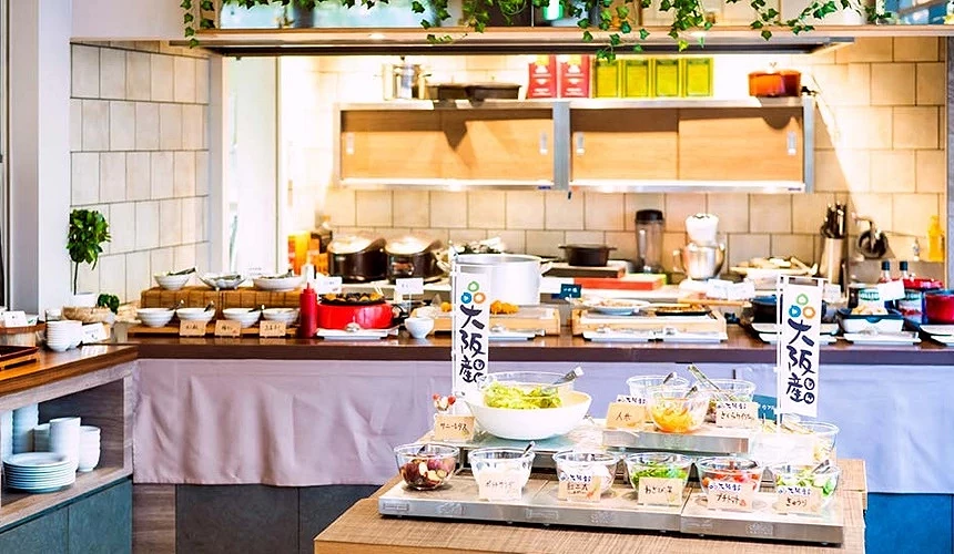 「大阪難波日和飯店」提供自助式早餐