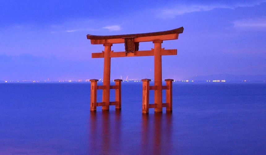 滋賀白鬚神社鳥居4圖