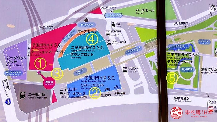 東京近郊二子玉川RISE SHOPPING CENTER示意圖