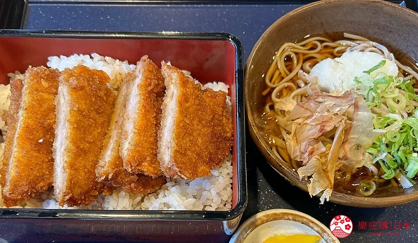 醬汁炸豬排飯與越前蕎麥麵